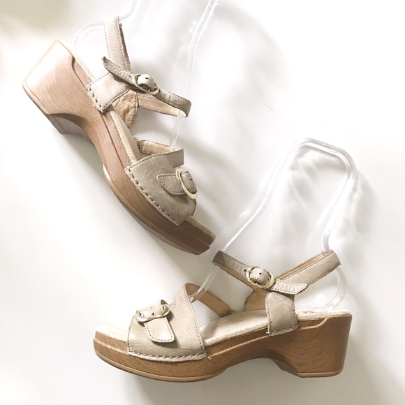 dansko gold sandals